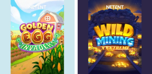 สล็อตเว็บแท้จากต่างประเทศ ค่าย NETENT - GOLDEN EGG INVADERS, WILD MINING XXXTREME