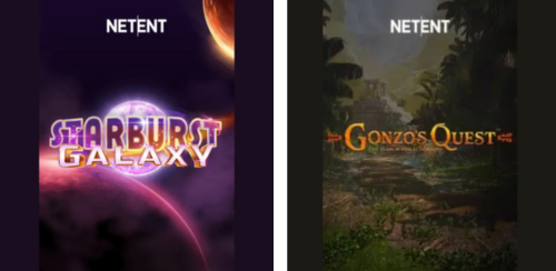 สล็อตเว็บแท้จากต่างประเทศ ค่าย NETENT - STARBURST GALAXY, GONZOS QUEST